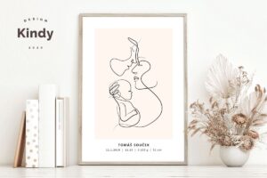 Plakát narození miminka – Kindy.cz